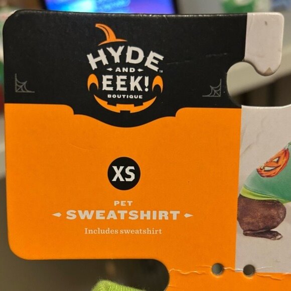 XS 🎃 Halloween Jack-o-lantern Hyde & EEK! Boutique Pumpkin CAT & DOG Costume - Picture 10 of 11